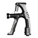 GreenGee 握力増強器 エクササイズ 握力グリッパー カウンター付き 10-100kg 負荷調整可能 ハンドグリッパー ストレス解消 リハビリ器具 テニス 野球 握力強化訓練 握りやすい 滑りづらい 男女兼用 ポリプロピレン (灰色)