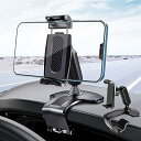 Elnicec クリップ式 車載 スマホホルダー 【2024新登場】 車載 ホルダー 360度回転 適切な角度に調整 安定性拔群 取り付け簡単 片手操作 転落防止 防振 互換性が高い カー用品 送風口・ダッシュボード・バックミラー・デスクにも適用 4