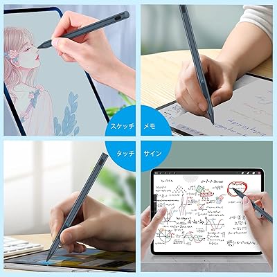 MILPROX Surface用タッチペン 4096段階筆圧 パームリジェクション機能 磁気吸着 傾き検知対応 右クリック 消しゴム 自動オフ USB-C充電 Surface3/ Surface Pro 3/4/5/6/7/8/X/Surface L