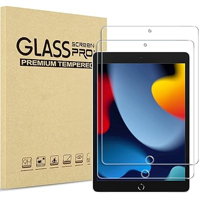 ProCase iPad 9世代 フィルム 10.2インチ 8世代・7世代適用 全面吸着タイプ 硬度9H クリア強化ガラス 貼る工具付き (2枚) ProCase iPad 9世代 フィルム 10.2インチ 8世代・7世代適用 全面吸着タイプ 硬度9H クリア強化ガラス 貼る工具付き (2枚)