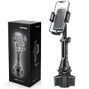 TOPGO スマホホルダー 車 ドリンクホルダー 車載ホルダー カップホルダー スマホスタンド 車 【 機械式伸縮延長ポール 車載 携帯ホルダー 縦・横・上下・左右自在調節 iPhone 14 Pro Max/Galaxy S23 Ultra 多機種(2)