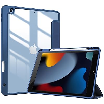 ProCase iPad 9世代 ケース 8世代/7世代通用(2021 2020 2019) iPad 10.2" 対応 ペン収納 耐衝撃 三つ折り スタンド スマートカバー(ネイビー) ProCase iPad 9世代 ケース 8世代/7世代通用(2021 2020 2019) iPad 10.2" 対応 ペン収納 耐衝撃 三つ折り スタンド スマートカバー(ネイビー)