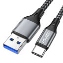 RAVIAD USB Type C ケーブル【3M/QC3.0対応】タイプ C ケーブル 3A 急速充電 高速データ転送 高耐久ナイロン編み USB-A to USB-C ケーブ ル iPhone15シリーズ充電ケーブ ル、Galaxy S24/S2