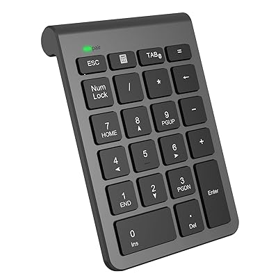 テンキー Bluetooth ワイヤレステンキー 無線 数字キーボード 22キー ブルートゥース テンキー ワイヤレステンキーボード 数値キーボード 多機能ナンバーパッド Tabキー付き パソコン テンキー PC/Laptopなどに対応