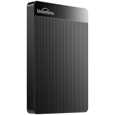 UnionSine 外付け ハードディスク超薄型外付けHDDポータブルハードディスク 500GB 2.5インチ USB3.0に対応 PC/Mac/PS4/XBox/テレビ録画(黒)HD2510