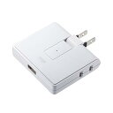 サンワサプライ(Sanwa Supply) 電源タップ USB充電ポート付き(コンセント2個口+USB 1ポート) モバイルタップ TAP-B104UN