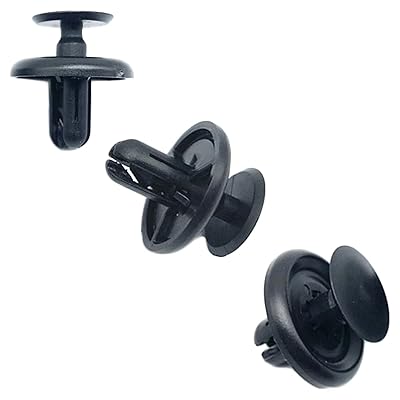 サムコス 自動車用リベット 100個 7mm穴径 ホール リベット 泥フラップ バンパー クリップ 保持クリップ ナイロン製 日産/三菱/スズキ/ホンダ/ダイハツ車用 黒色