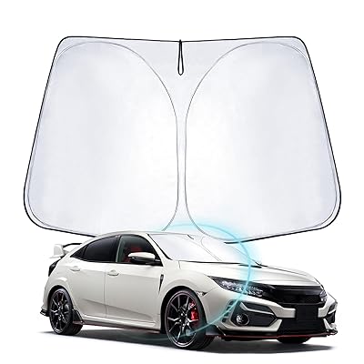 WEIPIN 新型 シビック FL型 シビックタイプr fl5 サンシェード 車 フロント fl4 ehev /fl1 シンシェード 日除け UVカット断熱 遮...