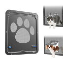 Namsan ペットドア 網戸 犬用網戸戸猫ドア 網戸磁気ありくぐり戸引き戸 犬用扉 開閉自由 ロック機能付き 取付簡単 20.5 x 26cm