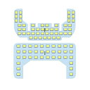 ZXREEK スズキ エブリィバン DA17V DA64V 系 LED ルームランプ 専用設計 SUZUKI EVERY/MAZDA Scrum Van/MITSUBISHI Minicab Van/NISSAN NV100 Clipper High