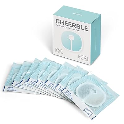 Cheerble 猫水飲み器用フィルター 猫水フィルター 交換用 (8 枚-1)