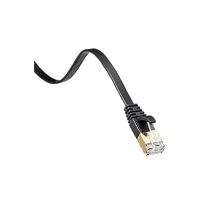 サンワサプライ LANケーブル CAT7 (3m) フラット ツメ折れ防止 RJ45コネクタ 10Gbps/600MHz ギガビット イーサネットケーブル ブラック KB-FLU7-03BK