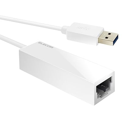 エレコム 有線LANアダプター Nintendo Switch 動作確認済 USB-A USB3.0 ギガビット対応 ホワイト EDC-GUA3-W