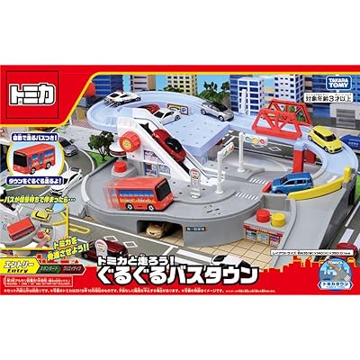 タカラトミー(TAKARA TOMY) トミカワールド トミカと走ろう！ぐるぐるバスタウン