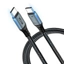 USB4 ケーブル USB-C Thunderbolt 4/3対応 PD100W対応 VCOM【最新設計】2m 20Gbps 高速転送 Type C 急速充電 サンダーボルト ケーブル8K@30Hz Single/5K@60Hz / 4K@60Hz