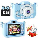 CIMELR キッズカメラ トイカメラ1080P HD 動画カメラ /32GBメモリーカード付き/2.0インチIPS 画面/USB充電/デュアルレンズ/シリコン保護ケース/子供向け録音自撮りカメラデジタルカメラ4歳 5歳 6歳 7歳 8歳 男の子女の