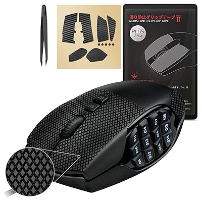 【 グリップ強化/優れる吸水性 】 Hotline Games 2.0 PLUS マウスグリップ テープ Logicool G600 / Logitech G600 MMO アンチスリップテープ マウス ゲーミングマウス 用 滑り止めグリップテープ