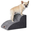 EHEYCIGA 犬 階段 ステップ ペット階段 ドッグステップ 高密度 滑り止め付き 安定性 カバー取り外し可能 洗える 小型犬適用 (2段plus,グレー)