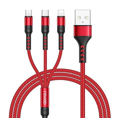 RAVIAD 3in1 充電ケーブル USB ケーブル 3A 急速充電 充電コード USB Type C ケーブル Micro USB ケーブル Phone 充電ケーブル 3台同時給電可能 Phone Android タイプC Galaxy Kind