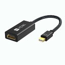 iVANKY Mini DisplayPort to HDMI 変換アダプタ【4K@60Hz/20cm】Thunderbolt to HDMI Apple Mac, MacBook Air/Pro, iMac, Surface Pro/Dock対応