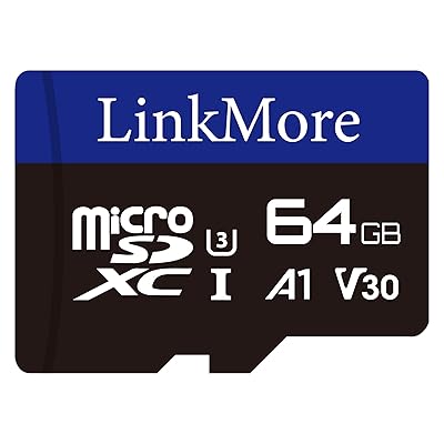 LinkMore 64GB マイクロSDカード Nintendo Switch対応/MicroSDXCカード / U3 / A1 / V30 / SDアダプター付 (読込最大95MB/s)