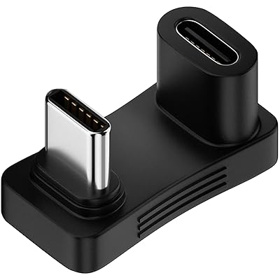 MUXER 11mm 超広幅 U字 Type C 変換 アダプター【100W / 10Gbps / 4K 60Hz】PD3.0 超高速充電 USB 3.1 10Gbps 超高速転送 USB 3.1/3.0/2.0に対応 180° オス メス タイプc