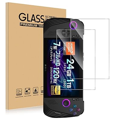 【2枚入り】For ASUS ROG Ally X/ROG Ally/MSI Claw A1M ガラスフィルム Kluso 旭硝子製 ROG Ally X/ROG All 対応 フィルム 高硬度9H 防指紋 耐衝撃 飛散防止 高透過率 2.5D ラウ