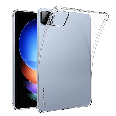 【2024発売】For Xiaomi Pad 6S Pro 専用 ケース タブレットケース TPU素材 耐衝撃 落下防止 黄変防止 軽量 クリア 滑り止め 擦り傷防止 シャオミ pad 6s pro 12.4インチ 用 保護カバー