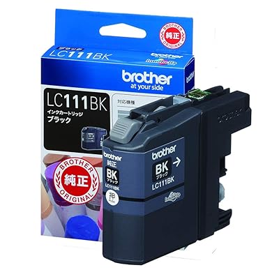 【brother純正】 ブラザー工業(Brother Industries) インクカートリッジブラック LC111BK 対応型番:MFC-J877N、MFC-J727D/DW、DCP-J957N、DCP-J557N 他