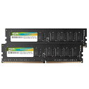 シリコンパワー デスクトップPC用メモリ DDR4-2666(PC4-21300) 16GB×2枚 288Pin 1.2V CL19 SP032GBLFU266...