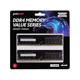 CFD販売 Panram デスクトップPC用 メモリ DDR4-2666 (PC4-21300) 16GB×2枚 288pin DIMM 無 相性 W4U2666PS-16GC19