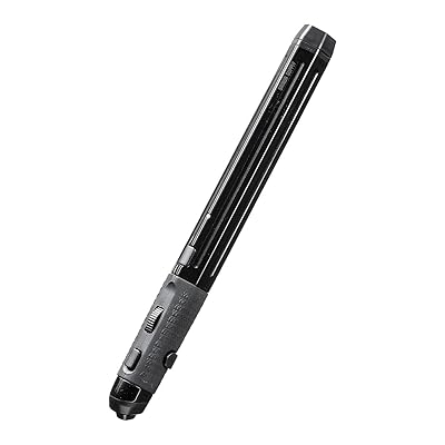 サンワダイレクト ペン型マウス Bluetooth/USB-A/USB-C 無線接続 Win/Mac/iPadOS/Android対応 充電式 収納ポーチ付き ブラック 400-MAWBT202BK