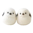 ハマナカ あみぐるみキット シマエナガのあみぐるみ (ハマナカモヘア 使用) 2体作れます サイズ 約 幅4.5cm×高さ6cm H320-003-035