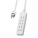 エレコム シャッタータップ/6個口/5m/ホワイト