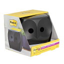 ポストイット 付箋 強粘着 ふせん ノート ポップアップタイプ デザインディスペンサー フクロウ ブラック OWL-330-BK