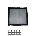 メルテック(meltec) 車用 ウィンドウネット バックドア用 175(W)×160(H)cm 1枚入り 中央ファスナー付 WP-34