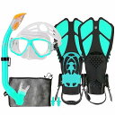 HH HHAO SPORT シュノーケルセット 子供用 シュノーケリングセット マスク フィン ドライシュノーケル 3点セット スノーケリング キッズ