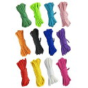 YINKE パラコード テントロープ 4mm 長さ3m 12色セット キャンプ アウトドア キャンプ アウトドア用 7本のストランド おしゃれ カラフル ガイロ...