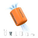 FLEXTAILGEAR TINY PUMP 2 携帯式エアーポンプ TYPE-C充電式 最軽量ポンプ 4Kpa 空気入れ・空気抜く 電動ポンプ プール用ブイ 浮き輪 真空袋 (オレンジ)