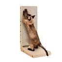 EHEYCIGA 猫 爪研ぎ 猫 爪とぎベッド 猫 つめとぎ 猫 家 L 猫グッズ 猫の爪とぎ段ボール (L字型,42x28x68cm)(4)