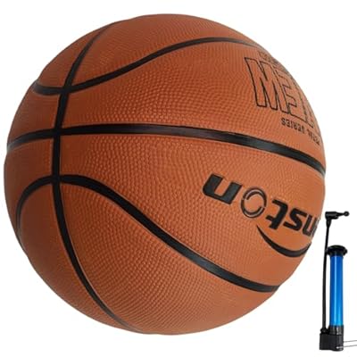 Senstonバスケットボール7号,屋内/屋外バスケットボール 、大人/青少年バスケットボール競技トレーニング、ポンプ付き