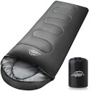 LEEPWEI 寝袋 シュラフ 封筒型 軽量 保温 耐寒 防水 コンパクト アウトドア キャンプ 登山 車中泊 防災用 丸洗い可能 快適温度 丸洗い寝袋 春用 夏用 秋用 冬用 収納袋付き(グレー 1000)