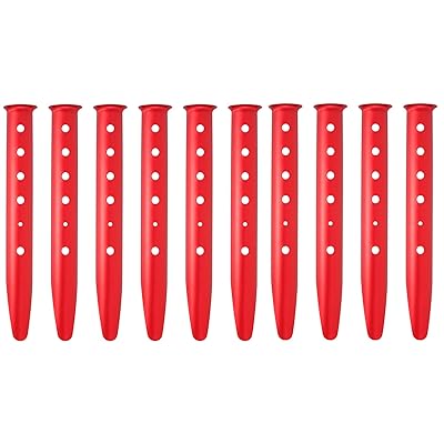 テントペグ U字ペグ スノーペグ アルミ合金 軽量 U型 風に強い 砂地 砂浜 浜辺 雪 ビーチ ドア キャンプ用具 タープ張り 31cm 10本セット (レッド)ブランドTakelablaze色レッドモデル5516-h商品説明【商品概要】【製品材質】U字ペグはアルミ合金を使っていて、軽量、耐食、錆びにくい、耐久です【サイズ】全長31cm、横幅約3.7cm、重量52gです。【固定力】長さ31cmのスノーペグは地面と接する面積が大きく、抜けにくいです、テントやタープをしっかり地面に止めます【適用】砂や雪の中でテント、天幕、タープ設営では欠かすことの出来ないペグです。柔らかい地面、特に砂浜では大活躍します。芝生、河原、庭園などに最適【セット】10枚入り【商品説明】1. 砂場や雪地にテントペグを地面から45度の角度にさして、ヘッド部分をテントの外側に向ける。 2. テントペグを平行に寝かして砂場や雪地に埋める。付属のコードを真ん中の穴に通す。ロゴの面を外側にすることで風や雪などに耐えることができます。【商品詳細】ブランド：Takelablaze商品種別：テント用ペグ商品名：テントペグ U字ペグ スノーペグ アルミ合金 軽量 U型 風に強い 砂地 砂浜 浜辺 雪 ビーチ ドア キャンプ用具 タープ張り 31cm 10本セット (レッド)製造元：Takelablaze色：レッド【当店からの連絡】