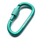 TITECOUGO アウトドア カラビナ おしゃれ 登山 小型 アルミ Dフック 頑丈 ネジロック バンジーコード ブランコ hammocks ハンモックテント...