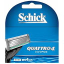 シック Schick クアトロ4 4枚刃 替刃 (4コ入) 髭剃り カミソリ(4)