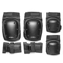 スケートボード プロテクター 6点セット 手首 肘 膝ガードスケートボード用パッド 子供用と大人用 保護 収納袋付き (Mサイズ…150CM~175CM(LADYS~MENS))