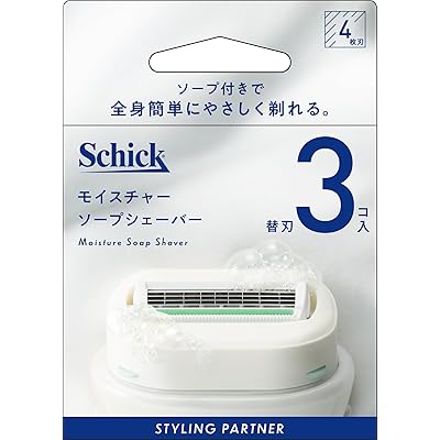 Schick(シック) モイスチャーソープシェーバー 替刃(3コ入) Schick(シック) モイスチャーソープシェーバー 替刃(3コ入)