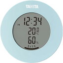 タニタ 温湿度計 時計 温度 湿度 デジタル 卓上 マグネット ライトブルー TT-585 BL