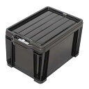 JEJアステージ 収納ボックス ロックストッカー #25 ブラック 防災 幅29×奥行42×高さ26cm