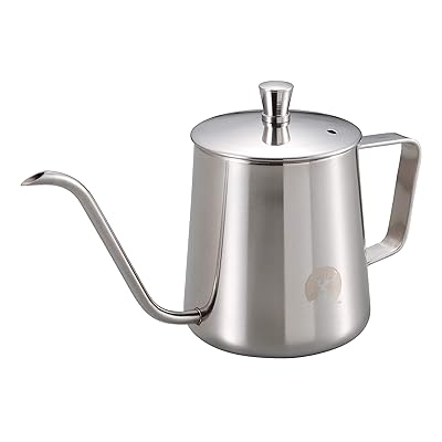 キャプテンスタッグ(CAPTAIN STAG) コーヒーポット ドリップケトル 珈琲ドリップケットル 細口 満水容量380ml 18-8ステンレス製 シルバー UW-3544 製品サイズ:(約)幅195×奥行80×高さ110mm